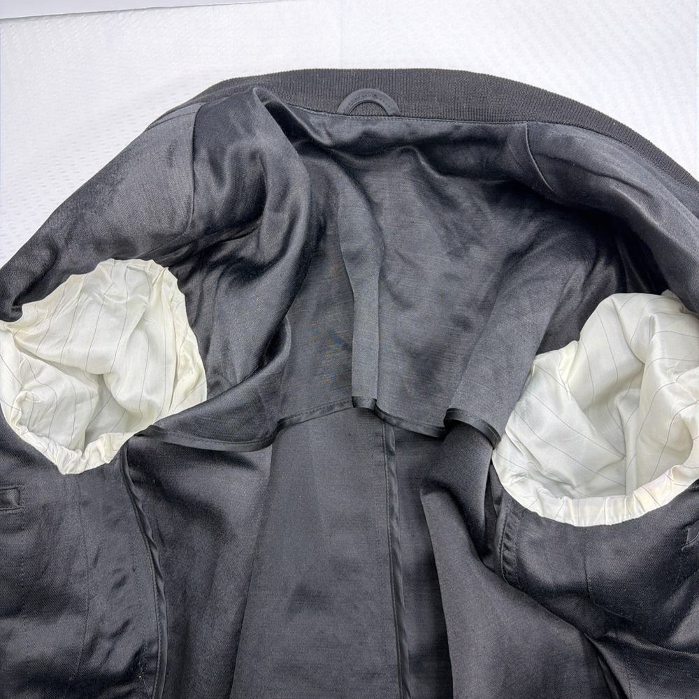 Archival 80-90 Marithe Francois Girbaud Momento Due Slub Jacket Linen Blend IT50 - Picture 10 of 16